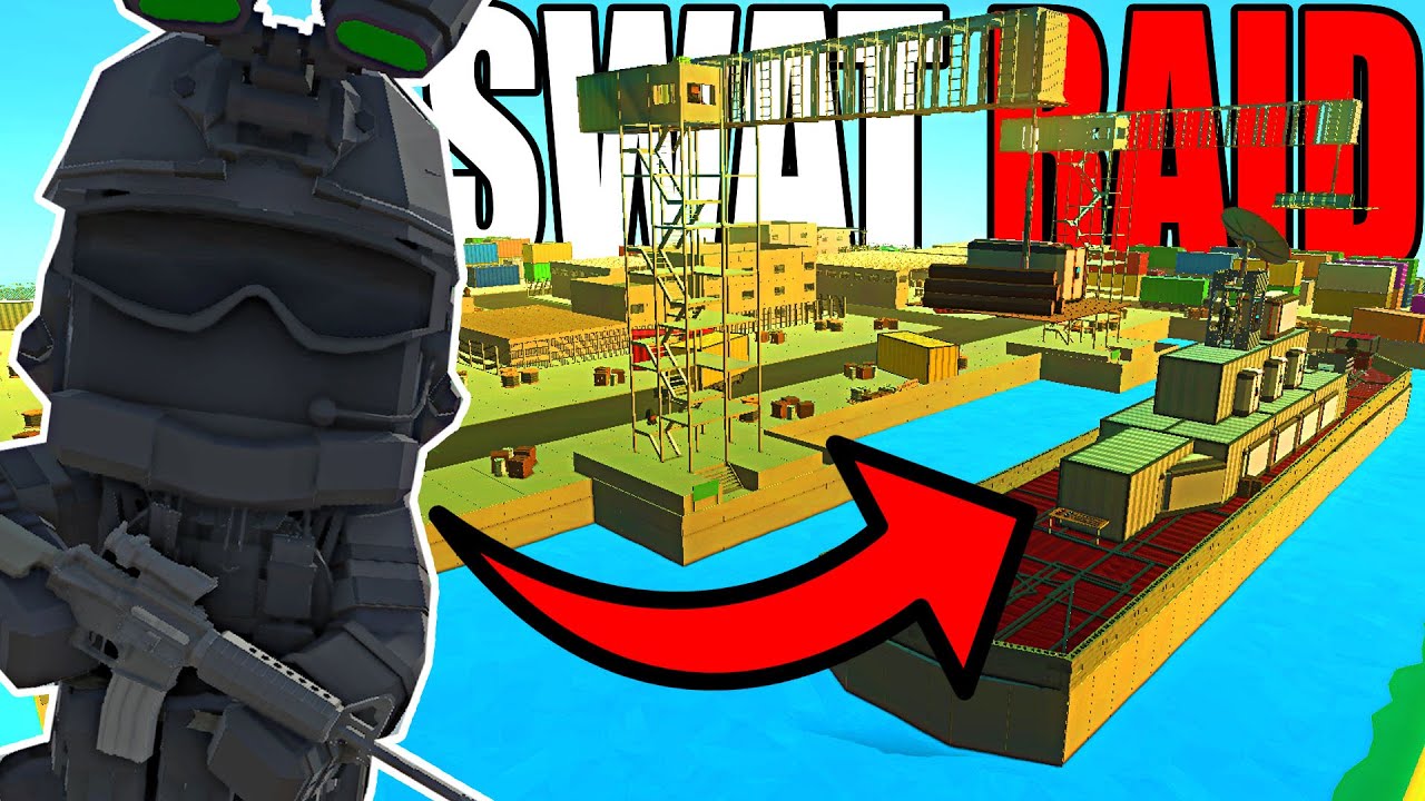 I started a SWAT RAID on DOCK YARD Ship Defense... - Ancient Warfare 3