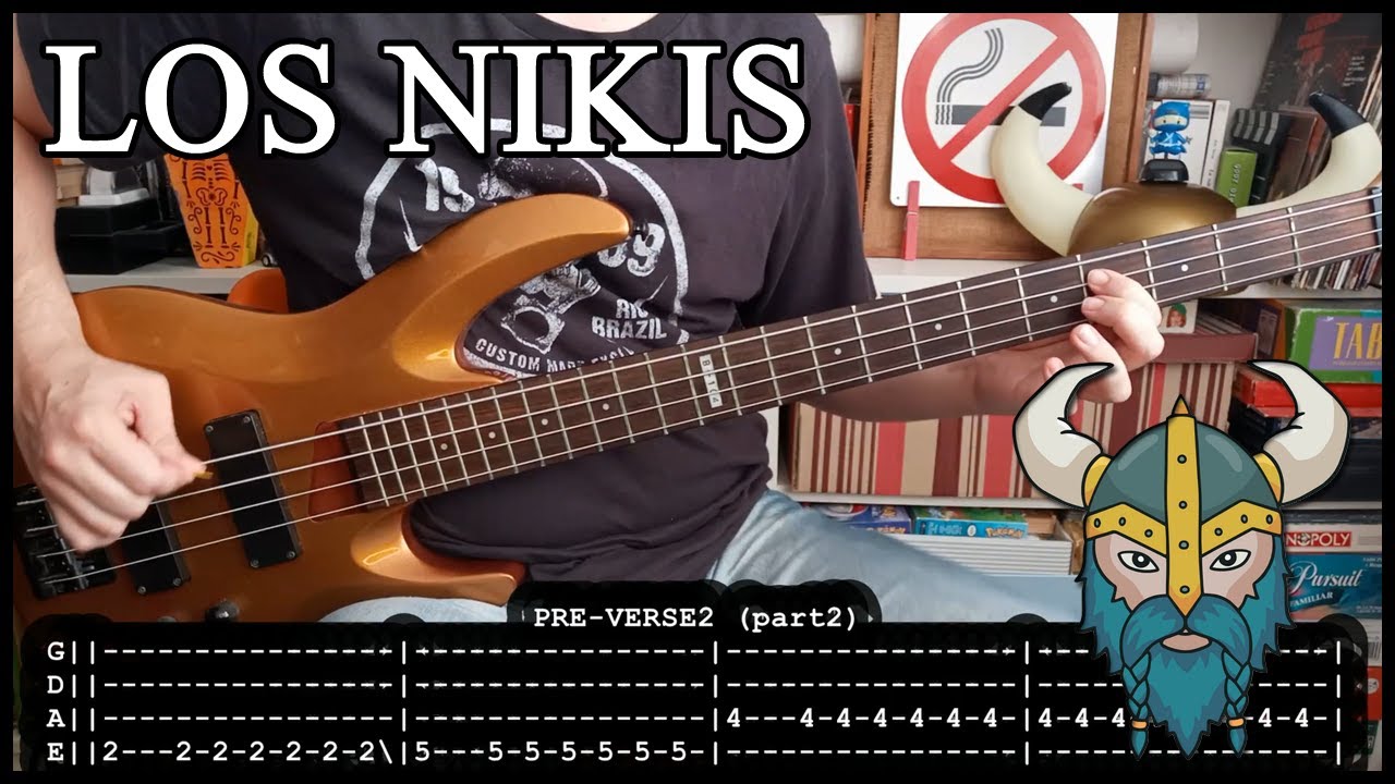 LOS NIKIS - Olaf el vikingo 🪓 (BASS TABS) [lyrics + PDF]