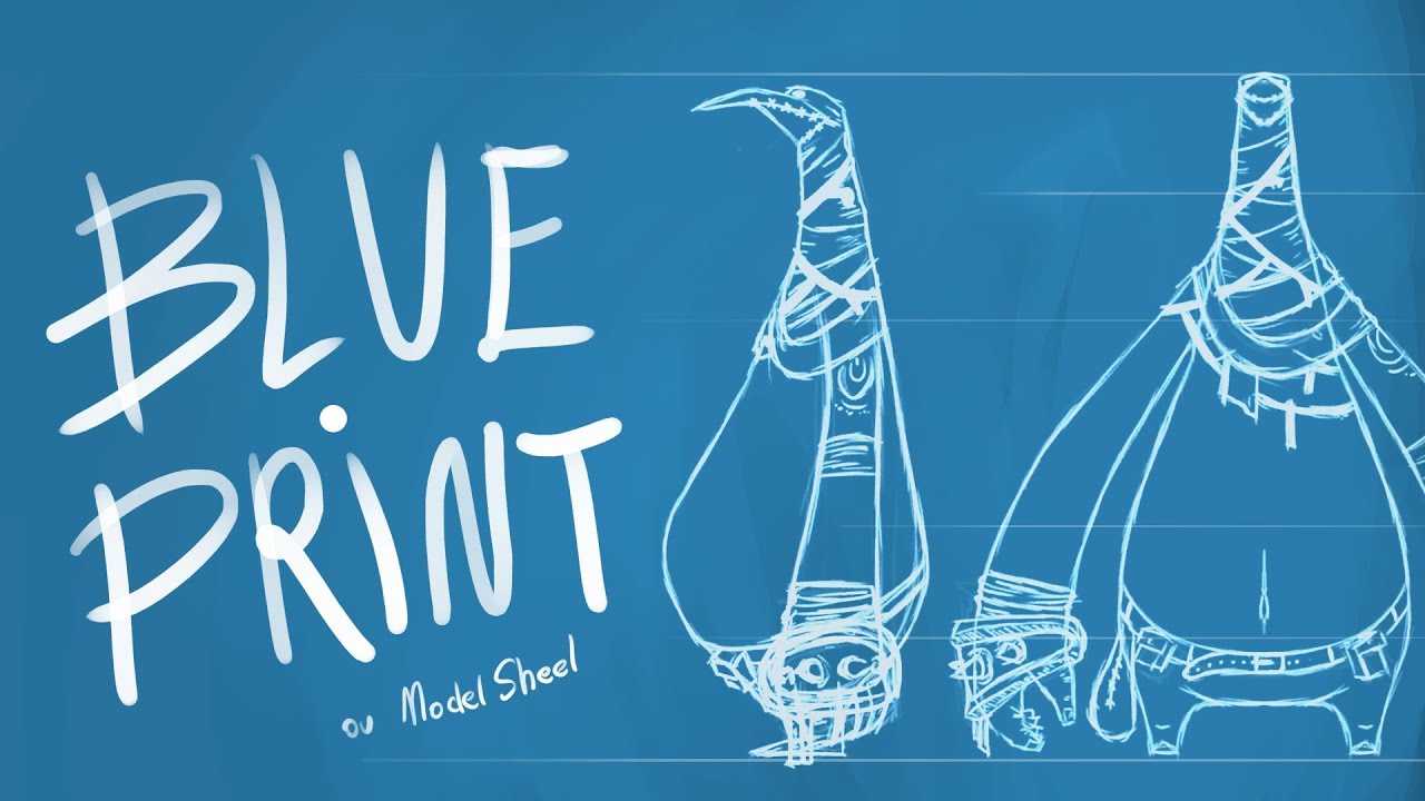 Como fazer BLUEPRINTS  (Model Sheets)
