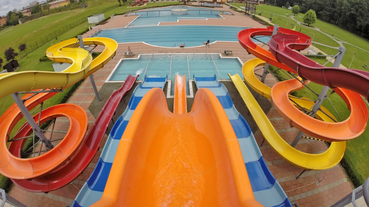 Vodn&iacute; are&aacute;l Ostrava - Kamikaze (Speed Slide) Onride POV