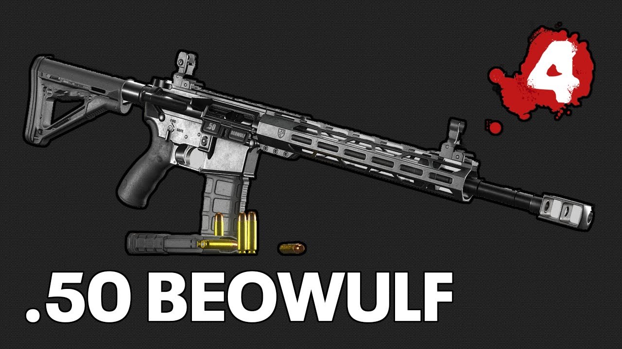 Alexander Arms .50 Beowulf AR-15 in - Left 4 Dead 2 - AK-47 Mod in Action