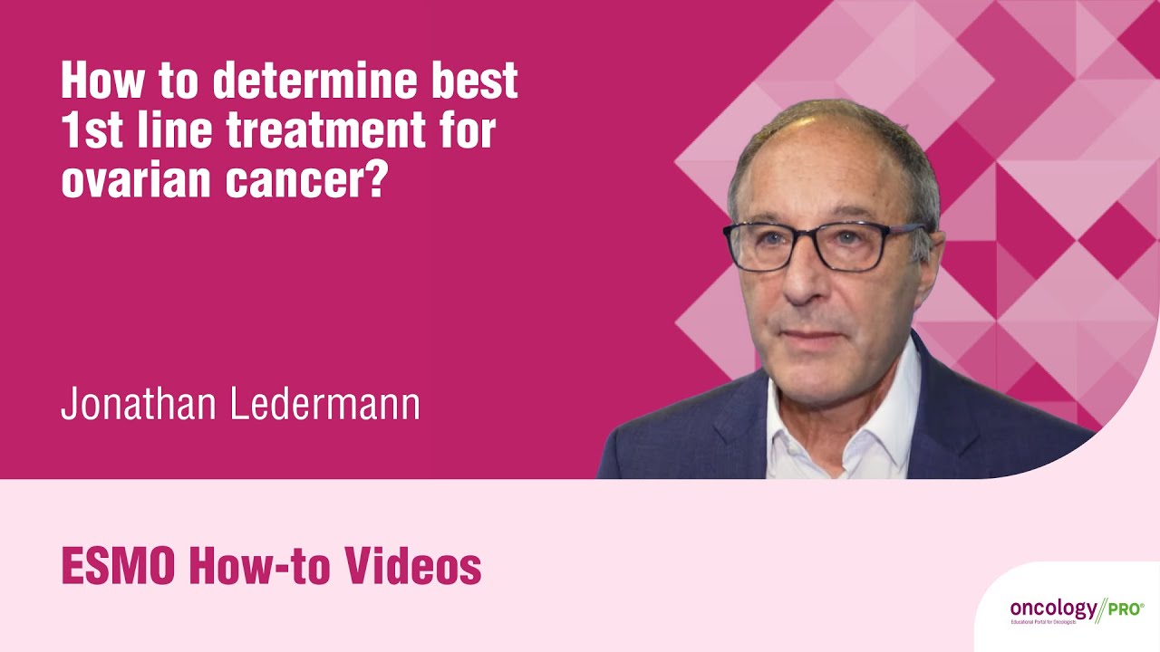 How to determine best first line treatment for ovarian cancer?