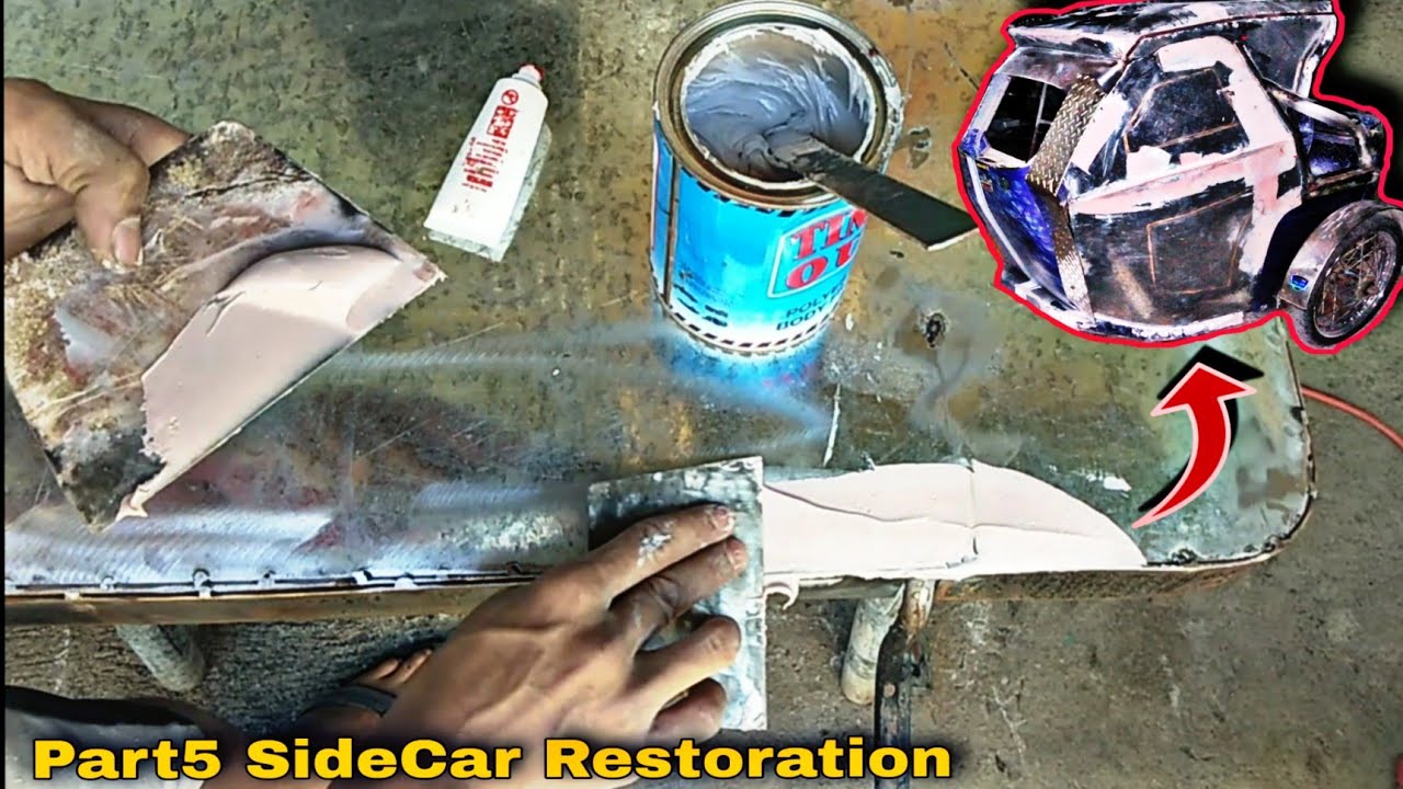 Paano Mag MASILYA Ng Tricycle o SideCar | SideCar restoration Part5 | @dallanbuilders