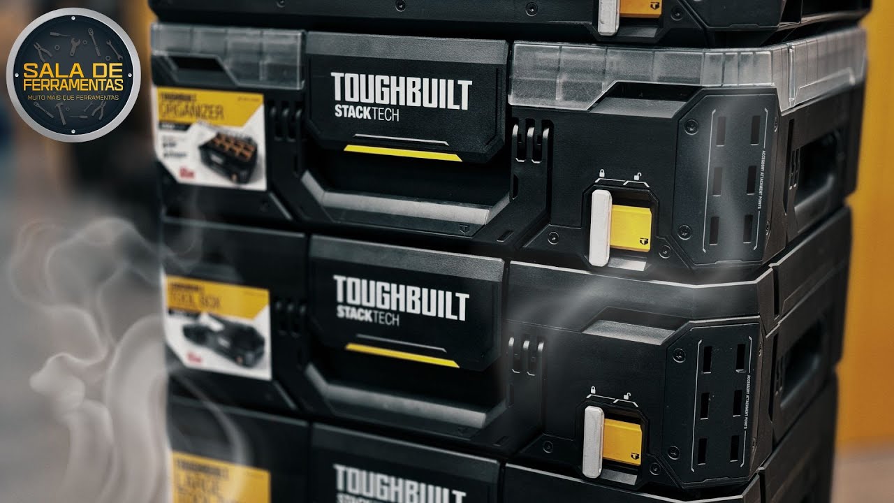 TOUGHBUILT STACK TECH AS MELHORES CAIXAS DE FERRAMENTAS DO MUNDO.  JÁ ESTÃO EM PRÉ-VENDA NA DELUPO