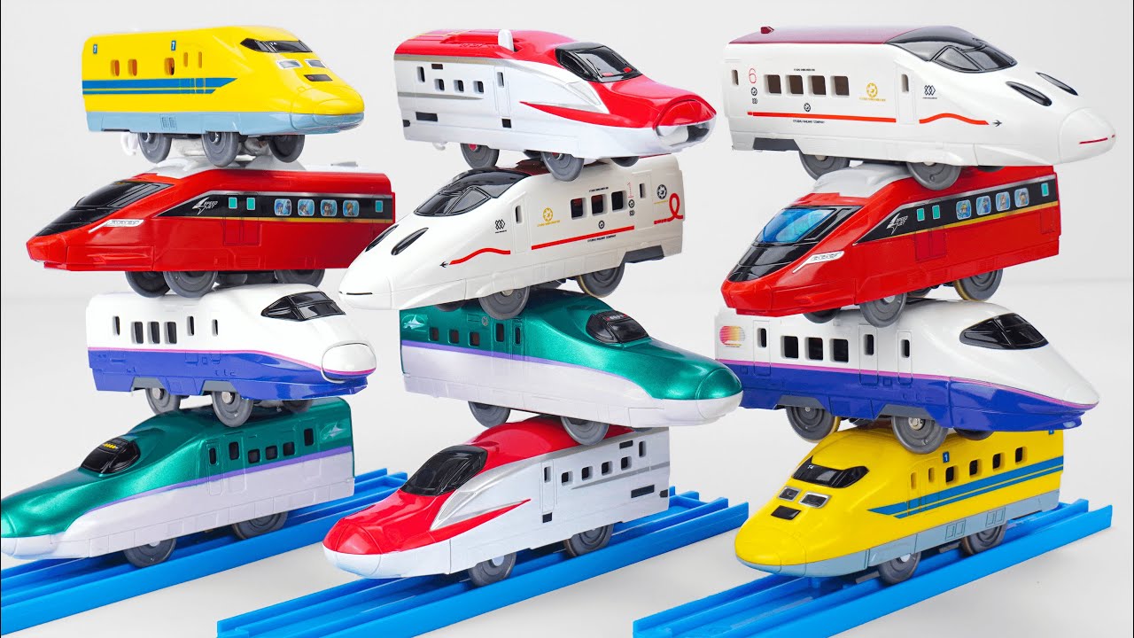 タカラトミー トミカ プラレールワールド☆トミカ プラレール 新幹線コレクション | タカラトミーE2系、E6系、はやぶさ、つばめ