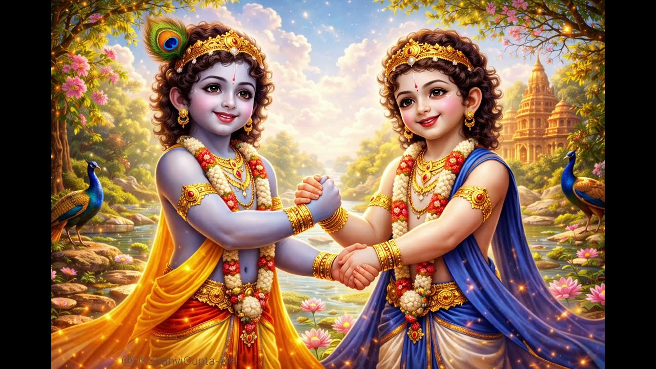 Dauji Ke Bhaiya Kishan Kanhaiya 🙏 | Most Beautiful Krishna Bhajan | #@OkSadhviGupta-OK 