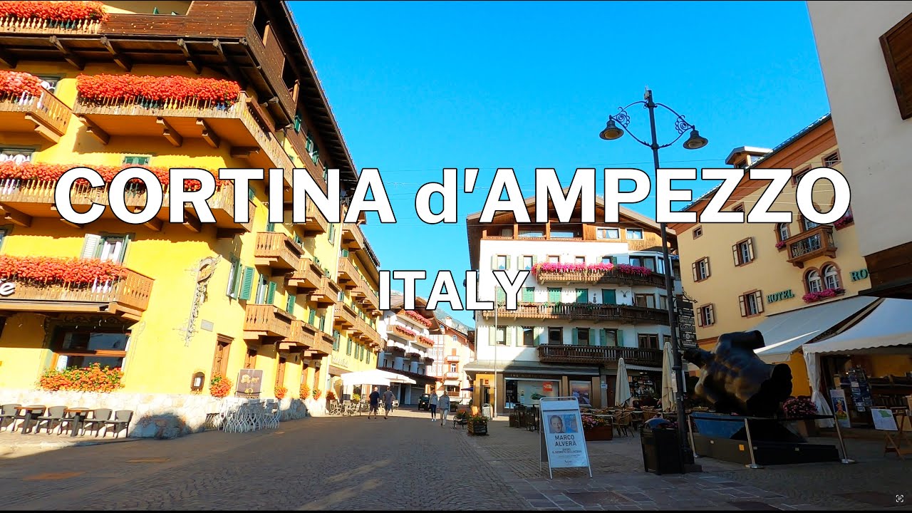 Cortina d'Ampezzo, Italy - Walking Tour 4K