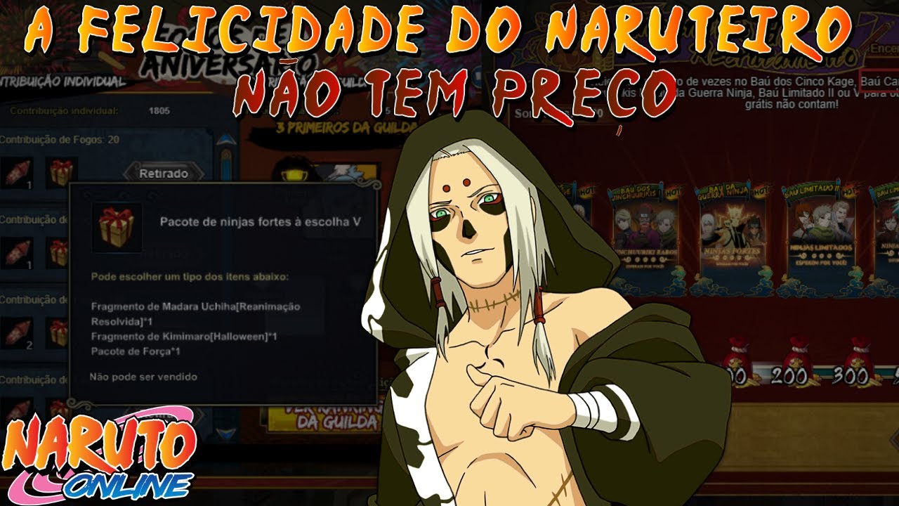 PACOTE DE FOR&Ccedil;A SENDO DADO ''DE GRA&Ccedil;A?'', AQUI A OASIS ACERTOU EM CHEIO! - NARUTO ONLINE