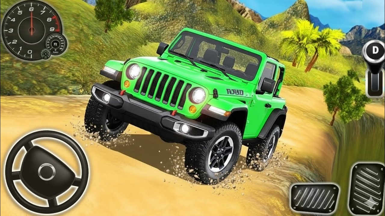 🚙 Offroad SUV Jeep 4x4 Driving: The Forest Cake Challenge (Android game play video)