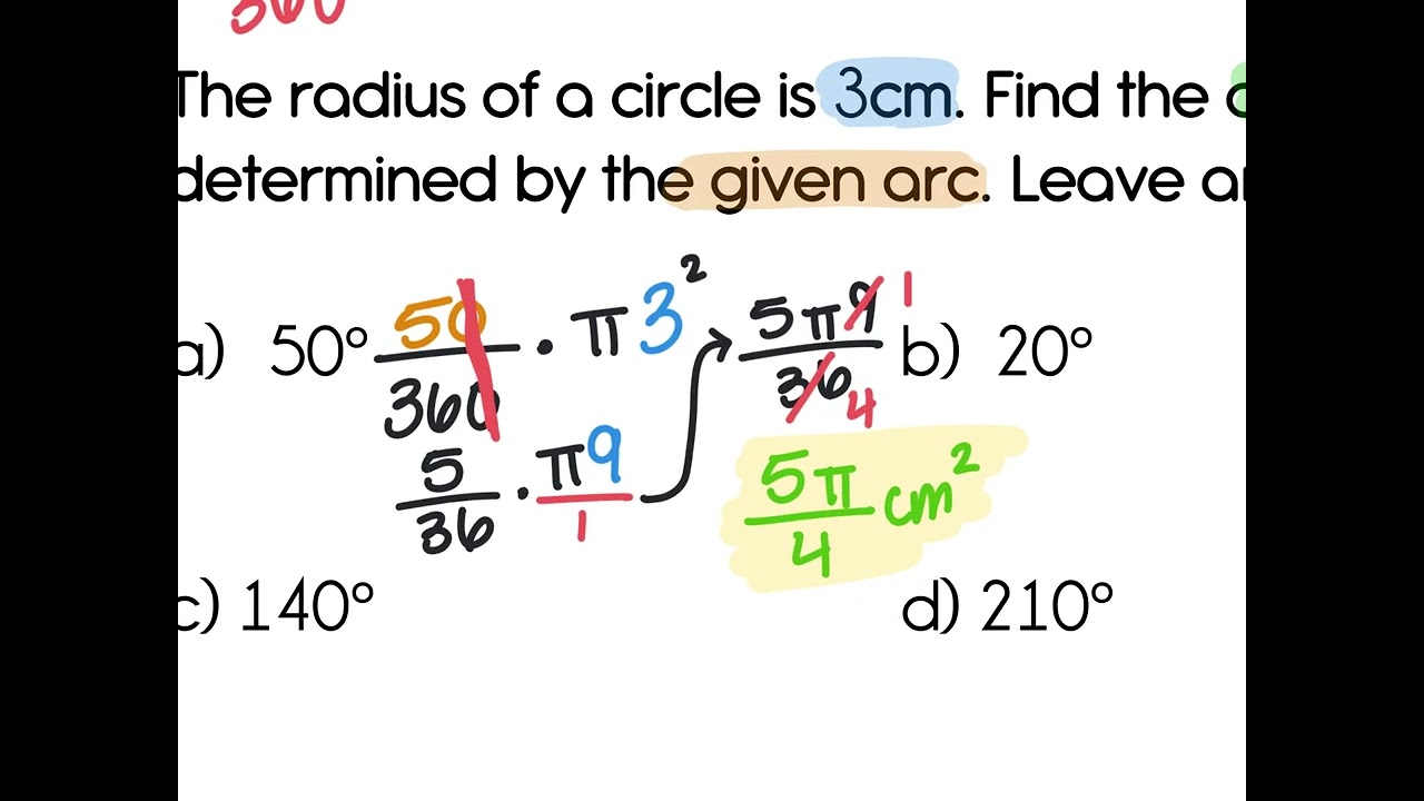 11.2 Areas of Circles and Sectors