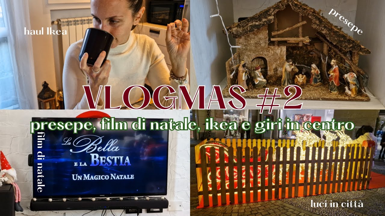 VLOGMAS #2🎅🏻​Montiamo il presepe, film di Natale, haul Ikea, giri in centro | Robiuty
