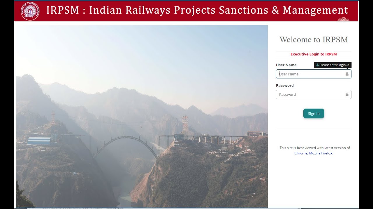 Introduction to Indian Railway Project Management System (IRPMS) of IR