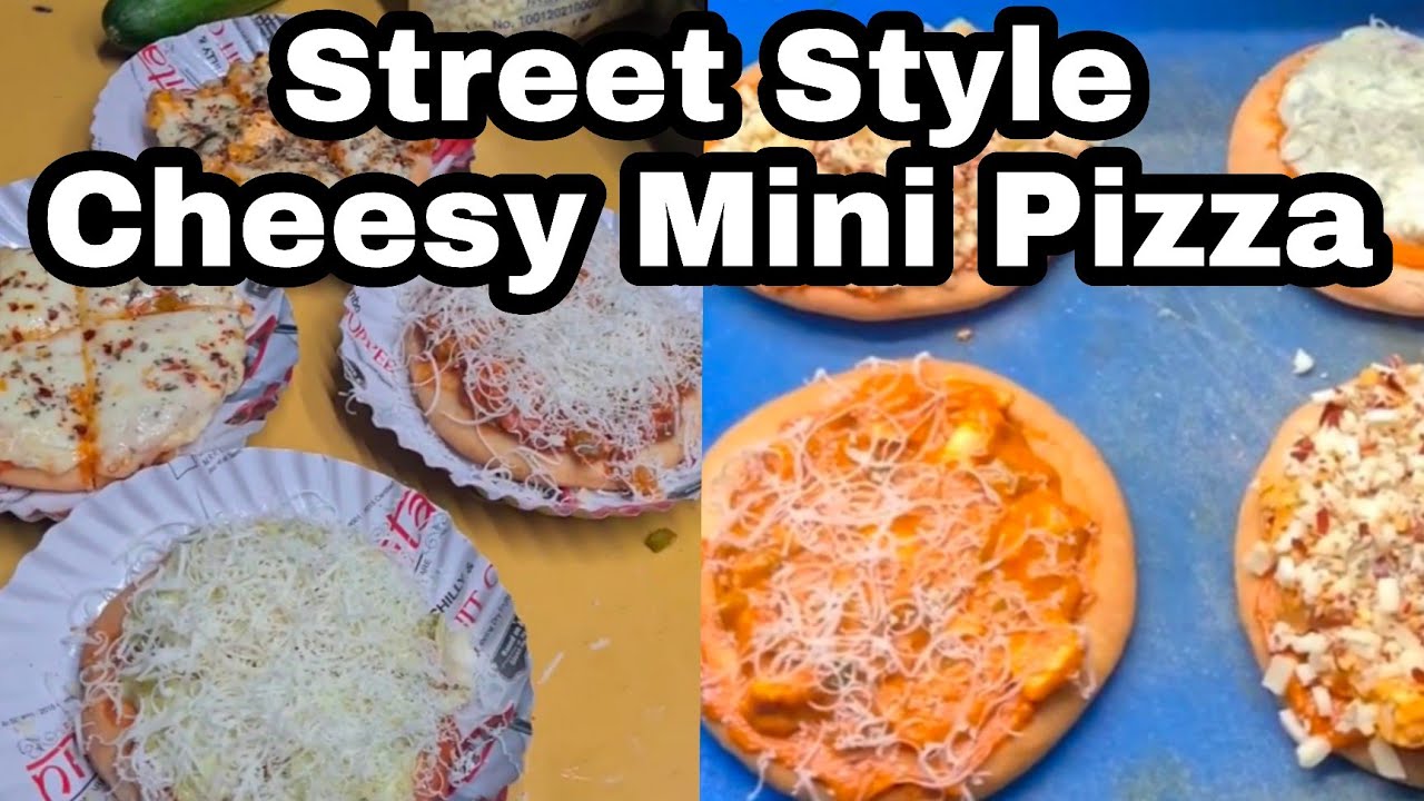 Desi Style Cheese Pizza | Famous Street Pizza Making in Amul Cheese | Indian Gujarati Food