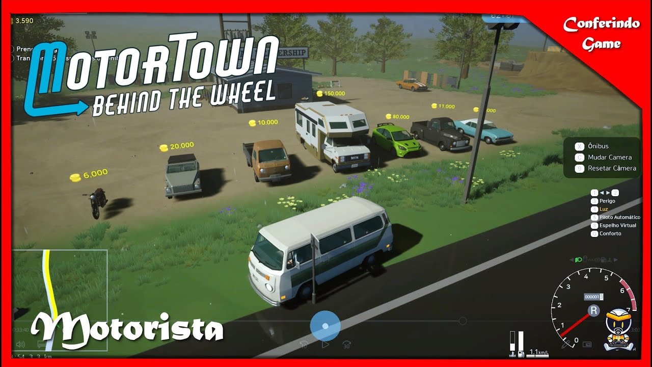 MOTOR TOWN | Behind The Wheel | Conferindo o Game