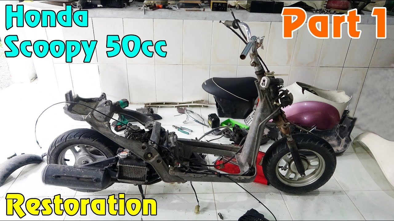 Honda Scoopy 50cc Restoration - Part 1