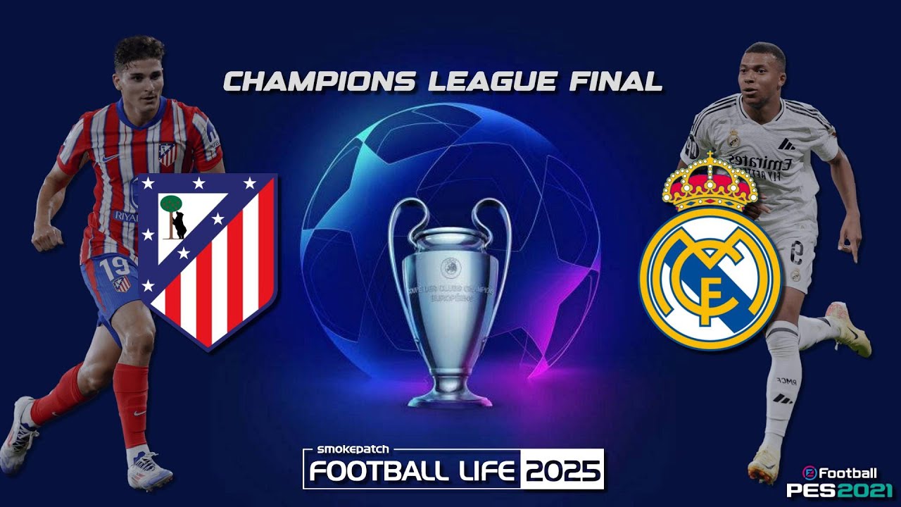 ¡Final ÉPICA! Atlético vs Real Madrid – Champions League | PES 2021