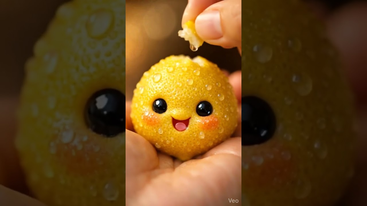 【ASMR】AI ASMR Fruit Eating Mukbang 🍋 Oddly Satisfying Relaxing Sounds 