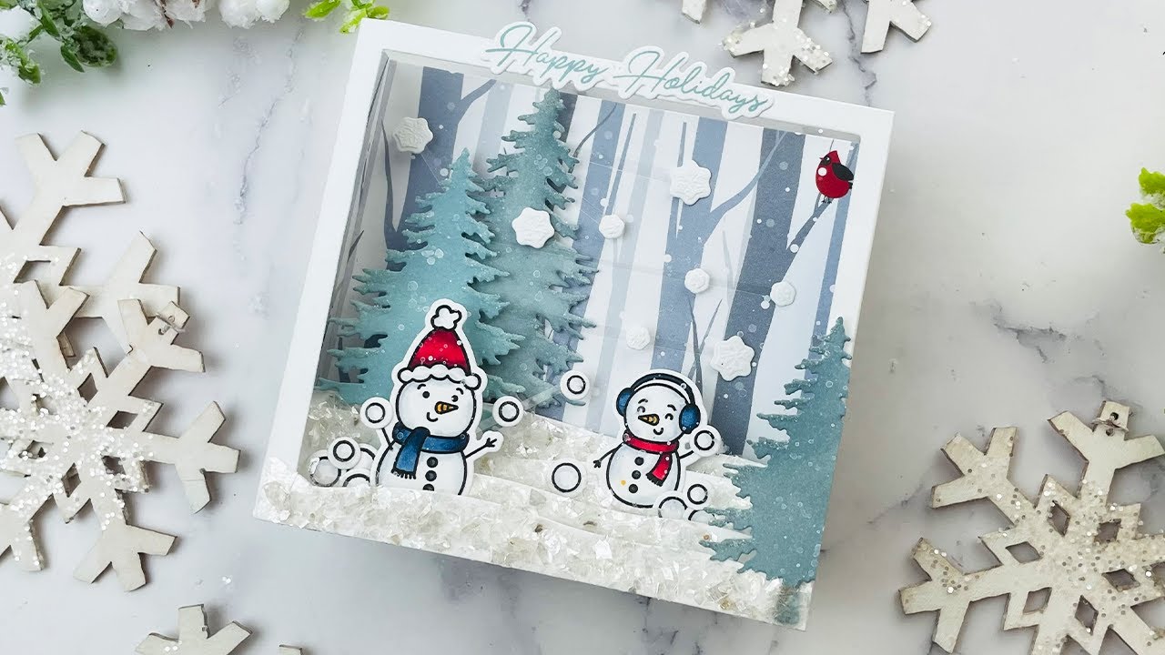 Snowball Fight Scene Builder Card
