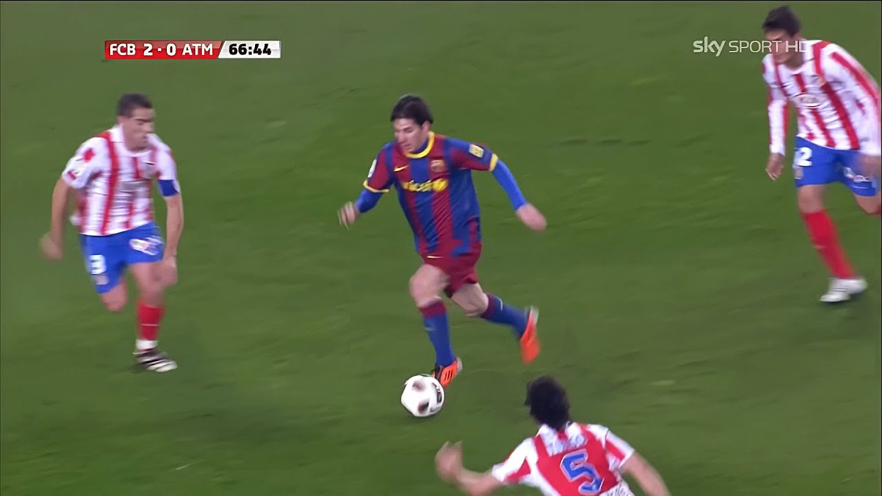 Messi HAT-TRICK vs Atletico Madrid (Home) 2010-11 English Commentary HD 1080i