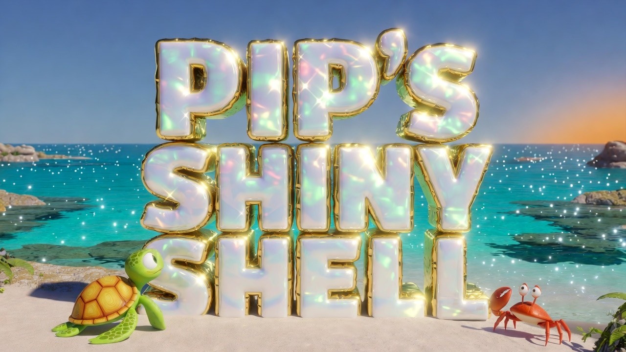 Pip the Turtle Finds a Shiny Shell Children Story Picture Book Audio Book