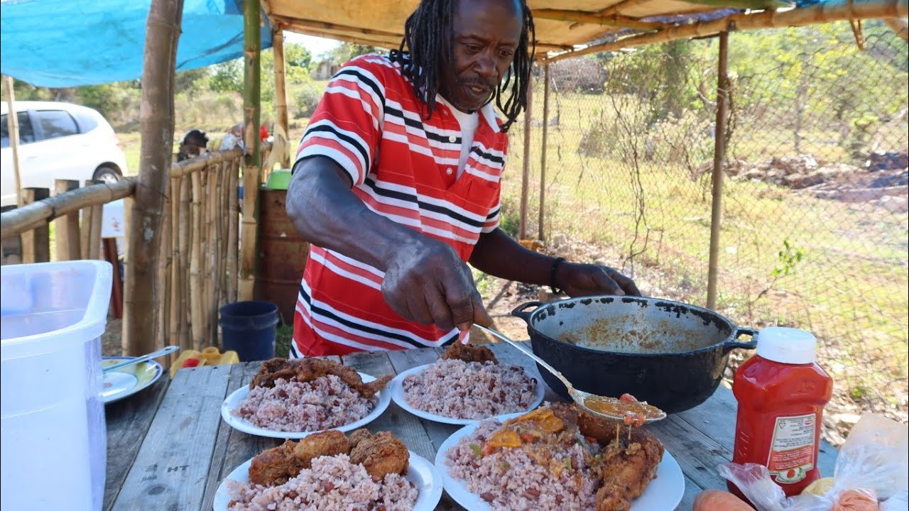 Going OFFGRID with Ras Gaza |he made Fried Chicken and Rice and Peas.