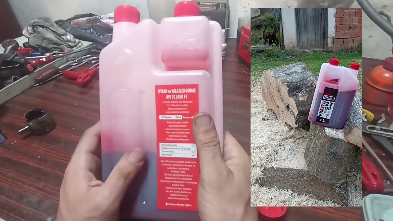 Selentra özel 2 zamanlı motor yağı hakkinda konuşuyoruz (tırpan motoru)