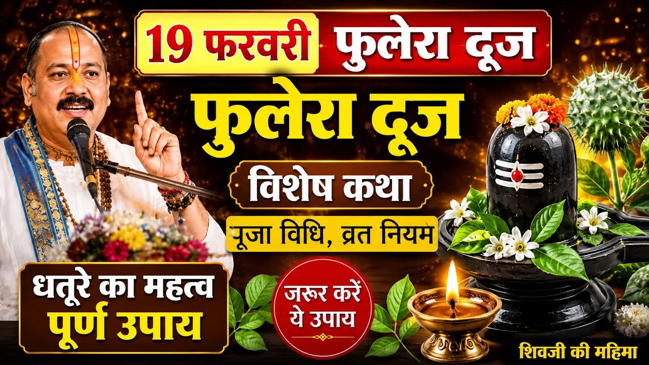 19 फरवरी फुलेरा दूज, फुलेरा दूज विशेष कथा उपाय।धतूरे का महत्व पूर्ण उपाय। viralvideos panditpradeep💅
