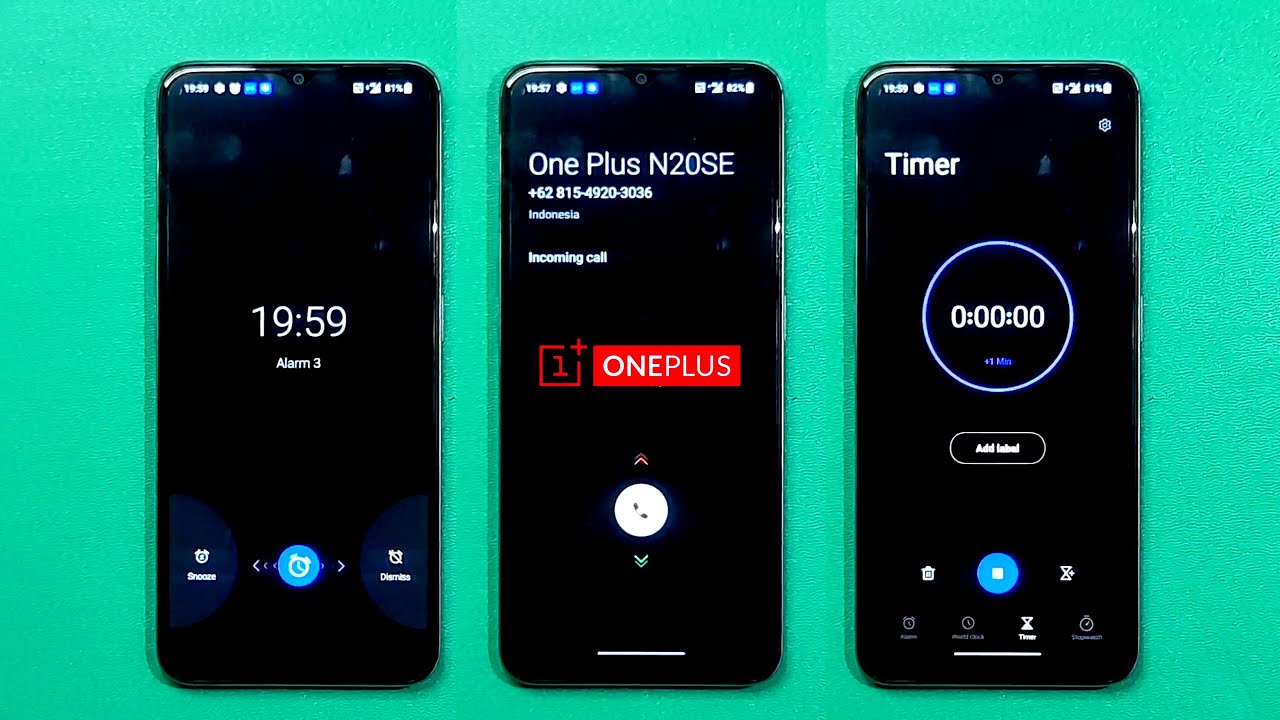 OnePlus Nord N20SE incoming call,Bootanimation,Clock timer on,Alarm ring vibrate