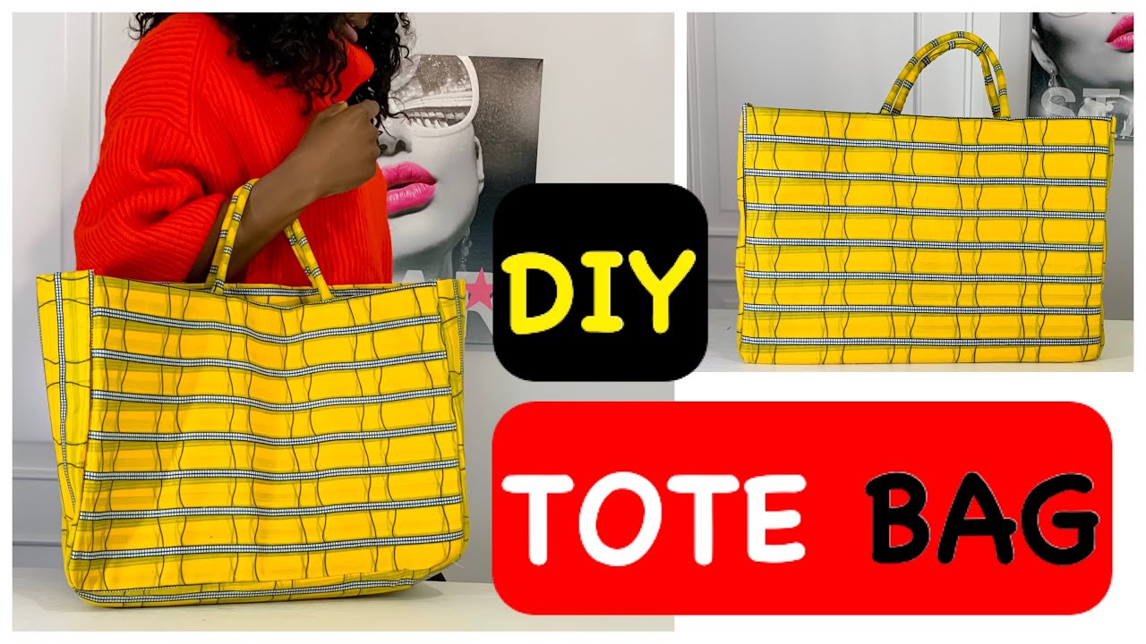 HOW TO MAKE A TOTE BAG TUTORIAL/ DIY ANKARA BAG