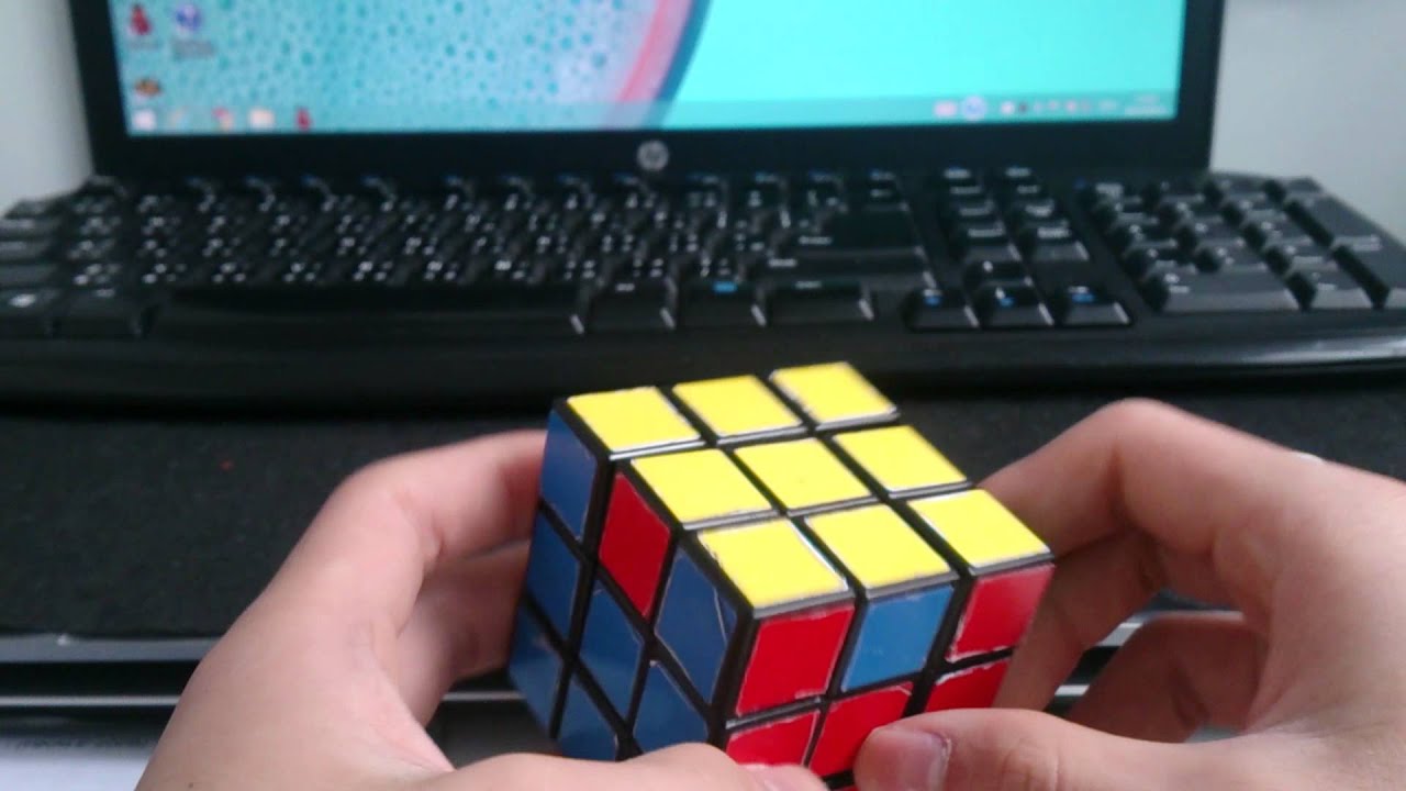 3x3扭計骰第三層 解 最後一步，四邊錯（左右）