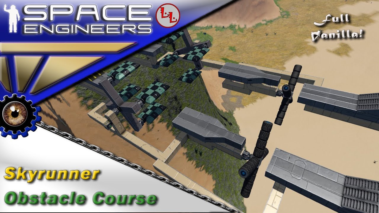 Space Engineers - ИП - Skyrunner Obstacle Course - Полоса препятствий!!