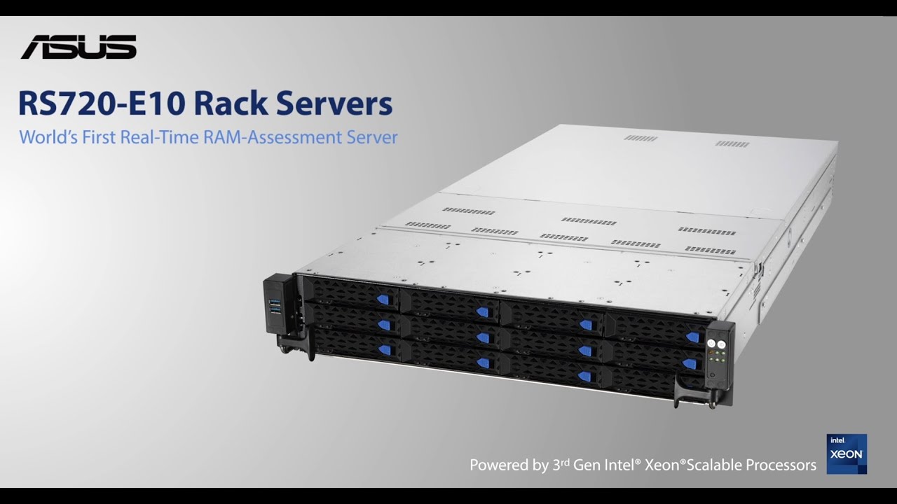 ASUS RS720-E10 Dual-socket Rack Server Powered by 3rd Gen Intel Xeon Scalable Processors