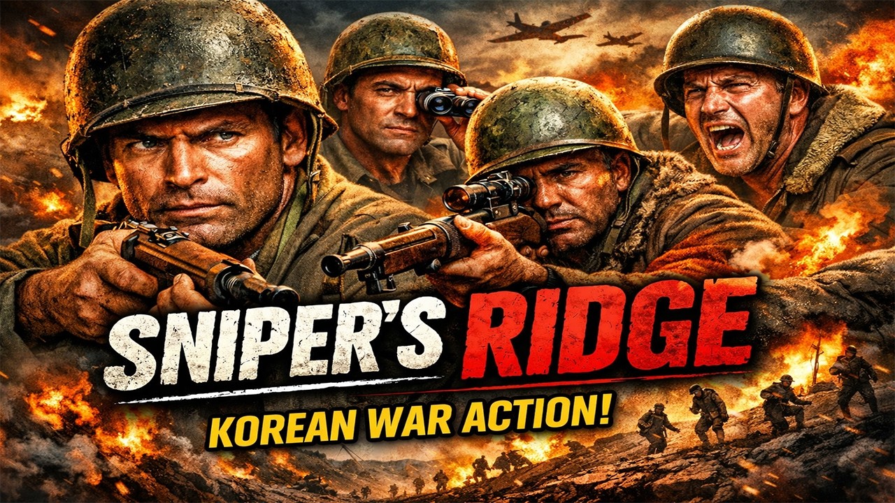 Sniper’s Ridge 1961 | Full Korean War Movie | Classic War Film in HD