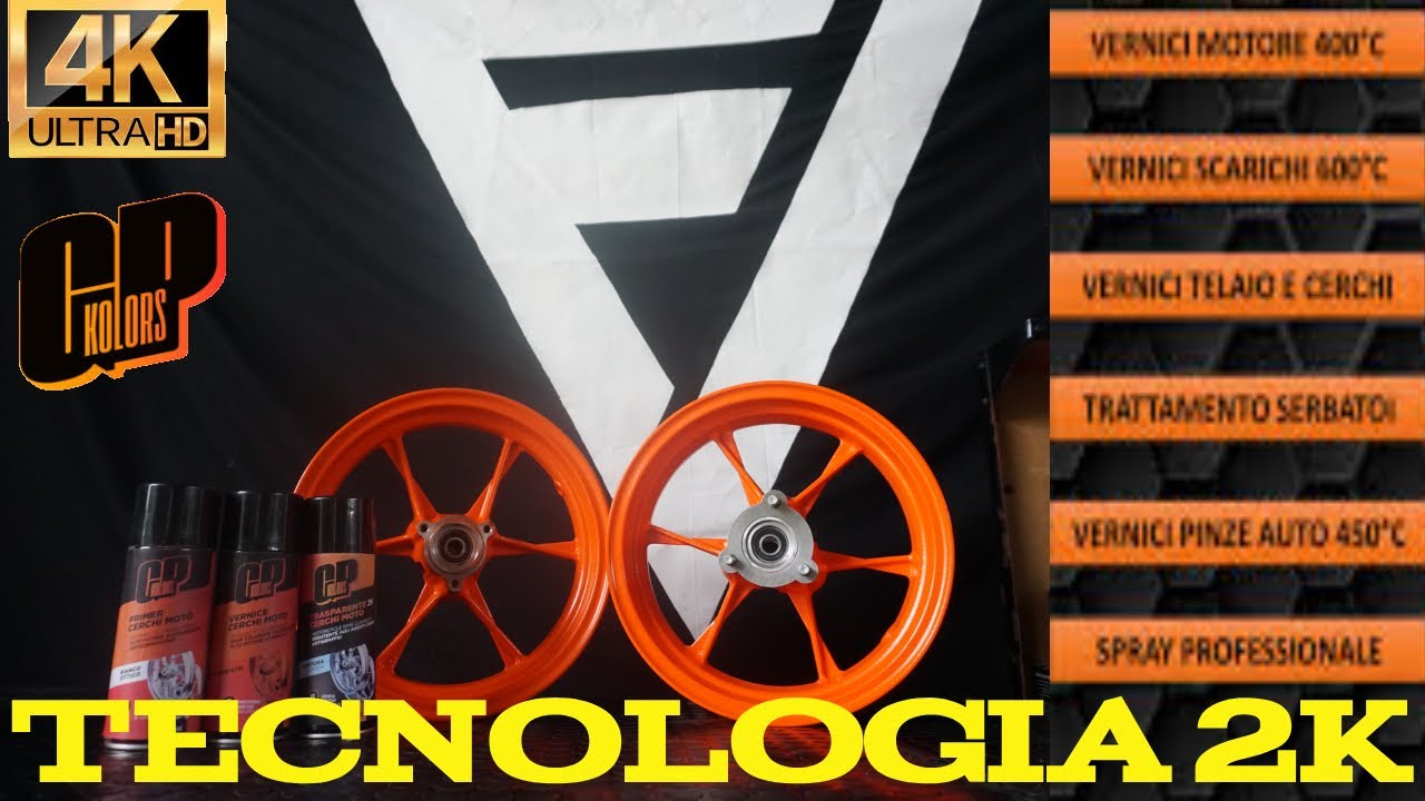 VERNICIATURA CERCHI MOTO CON TECNOLOGIA 2K ( TUTORIAL)