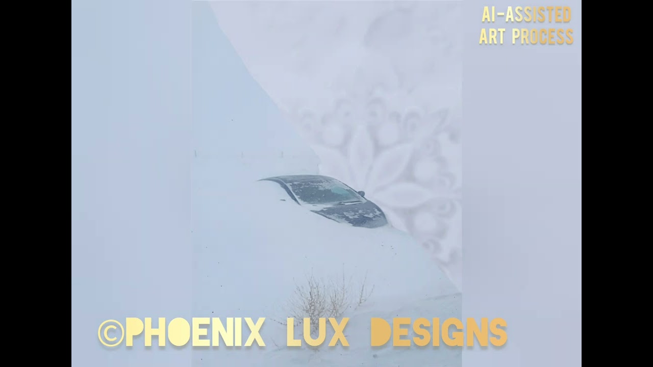 Making a Winter Greeting Card Using My Hyundai Elantra #shorts #photos #graphicart #aiart