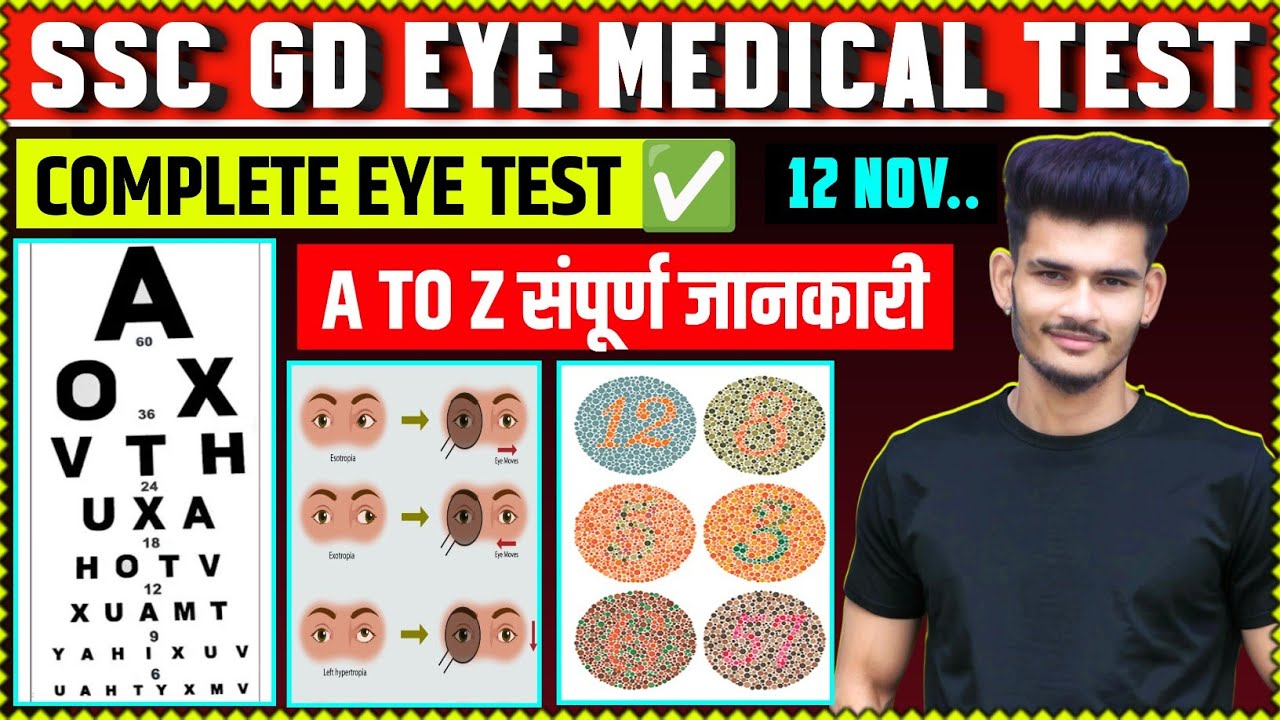 SSC GD COMPLETE EYE MEDICAL TEST | आखों का मेडिकल टेस्ट कैसे होता है ? क्या क्या होगा मेडिकल के दिन?