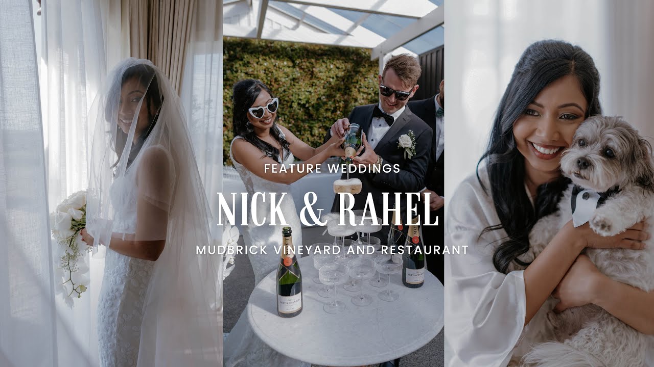 Nick & Rahel - Dream Wedding at Mudbrick Vineyard | Waiheke Island |  Feature Weddings