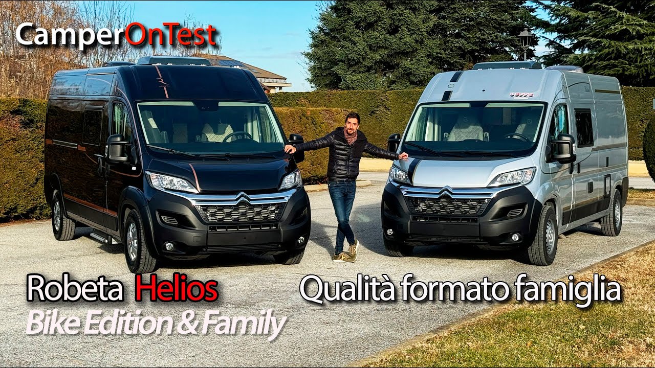 Robeta Helios Family & Bike Edition: due van originali per la famiglia dalla forte personalità