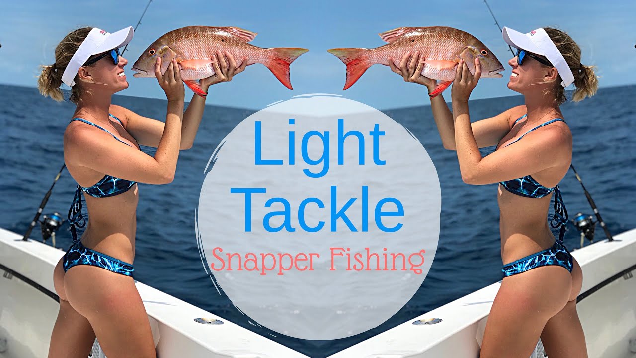 Girls Light TACKLE Reef fishing for SNAPPER in Key West