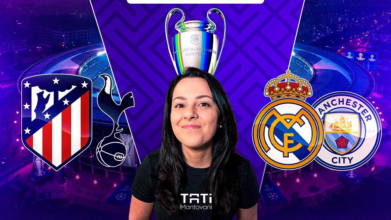 REAL X CITY E ATLETI X TOTTENHAM, OITAVAS DA CHAMPIONS, SORTEIO ATÉ A FINAL E ENDRICK NA ESPANHA 