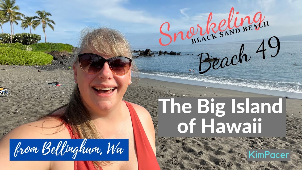 Hawaii '22 Snorkeling the black sand beach