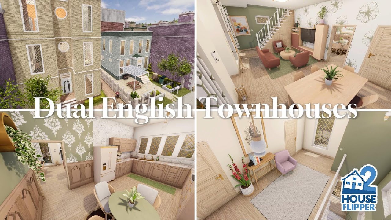 🏠 House Flipper 2 - Dual English Townhouses (custom job)