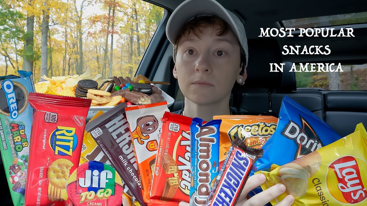 ASMR Snickers Chocolate, Reese's, Almond Joy, Oreo Cookies, Peanut Butter, Cheetos Chips