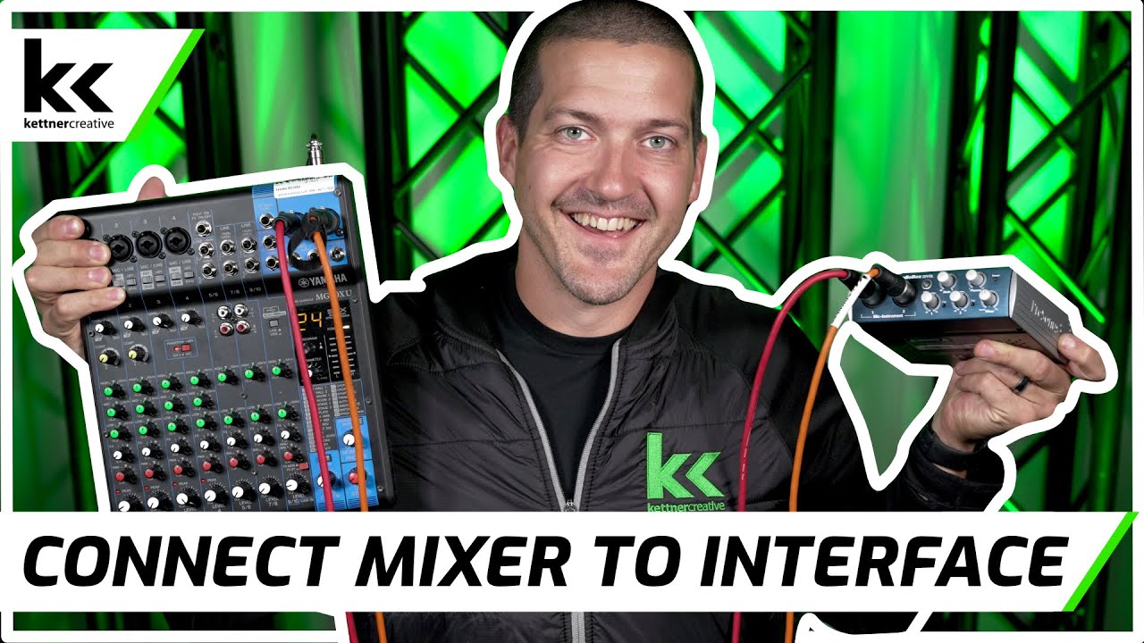 How To Connect Audio Mixer To Audio Interface