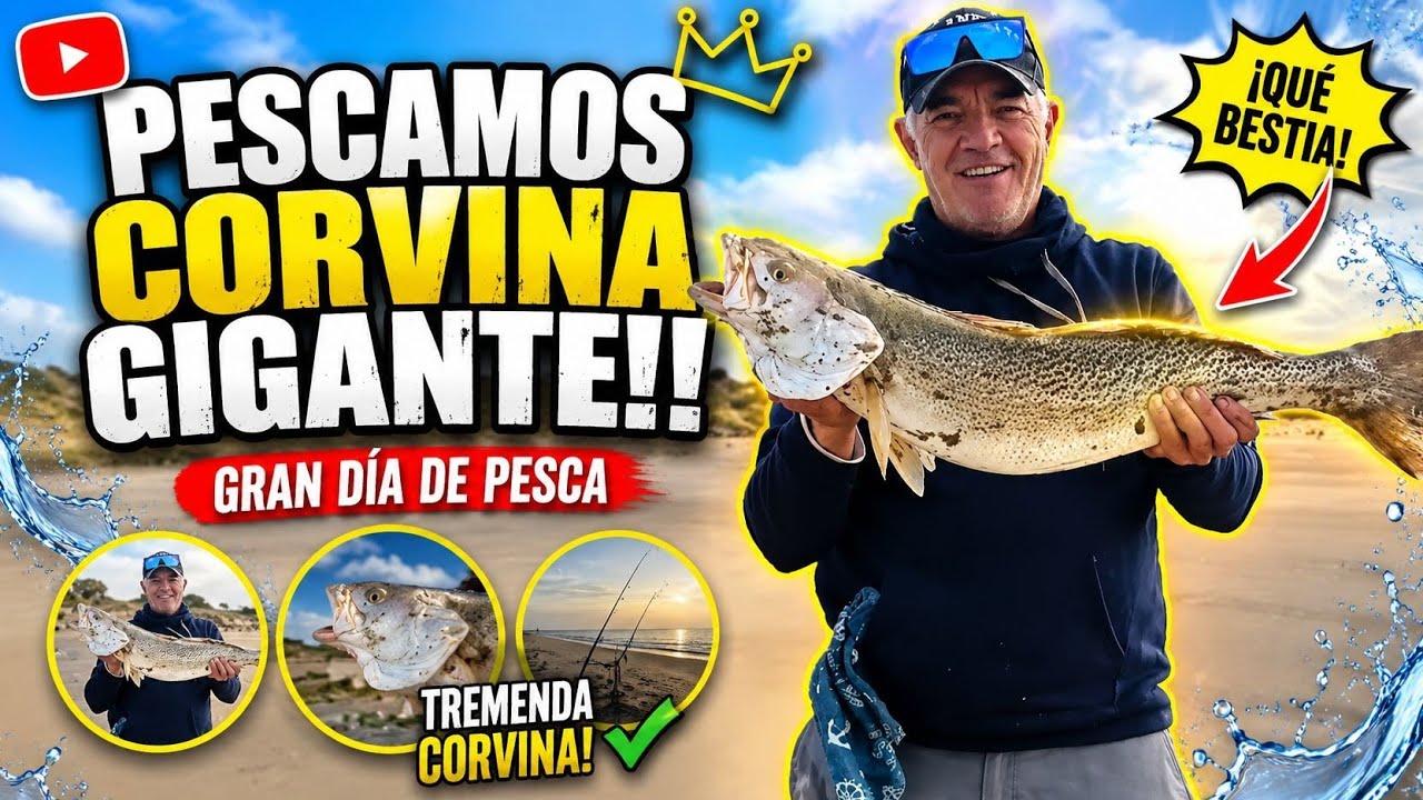 SURFCASTING EN HUELVA   .NUEVO RECORD PARA EL CANAL !!!! 