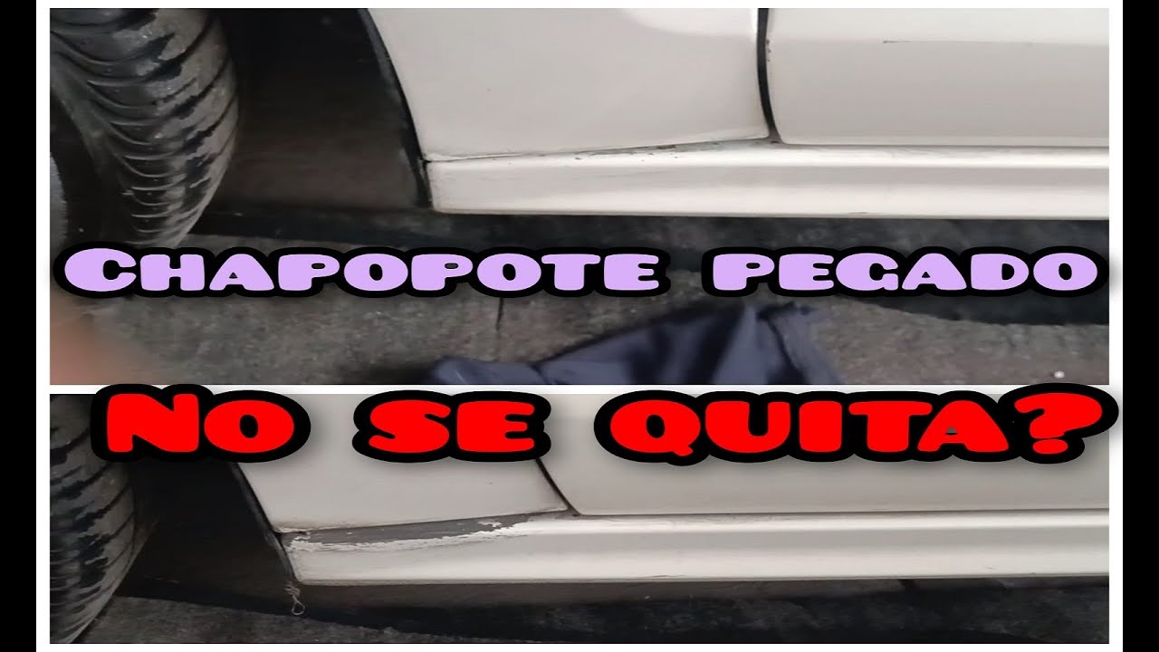 como quitar manchas de chapopote de carrocería.