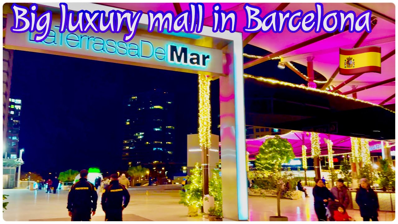 Walking Tour Barcelona #4k | #BiggestLuxury shopping mall Diagonal Mar| #shoppingmall #famous #Spain