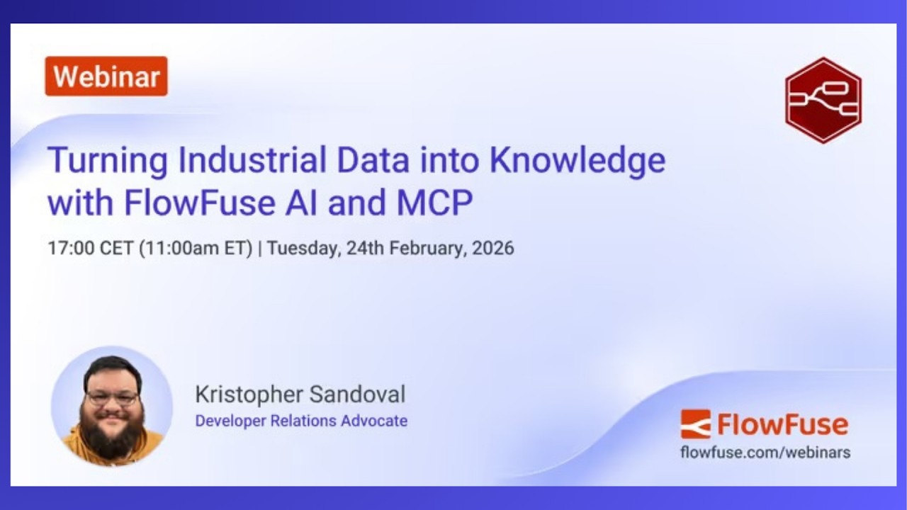 Turning Industrial Data into Knowledge with FlowFuse AI and MCP #industrialautomation #flowfuse