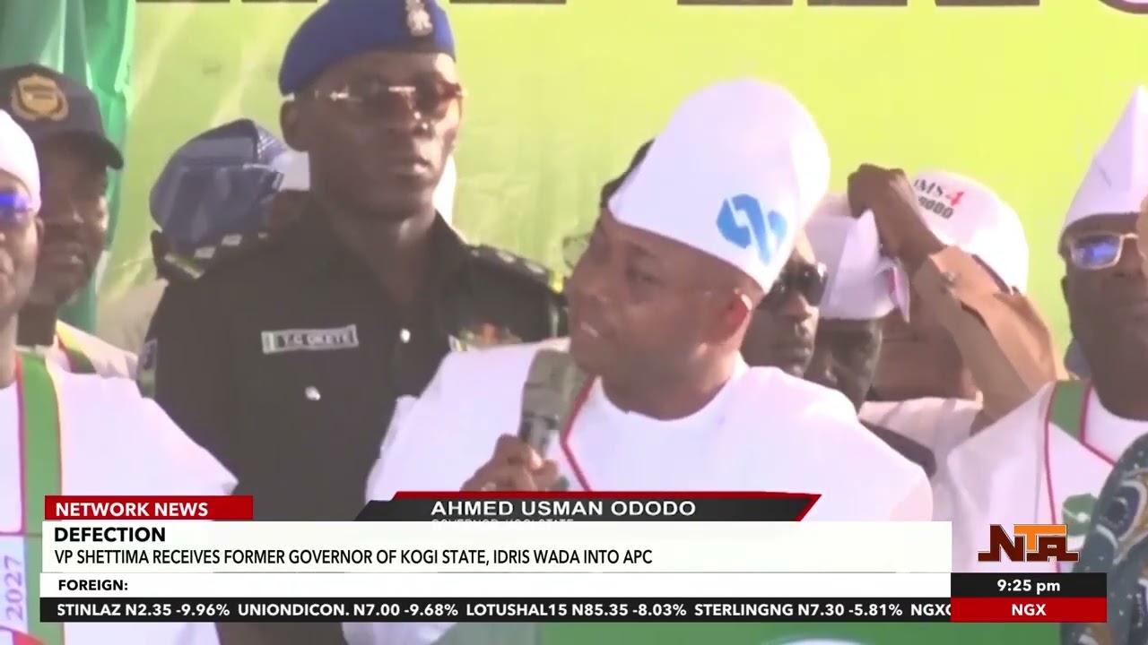 Former Kogi Governor Idris Wada Defects to APC with Massive Crowd in Lokoja
