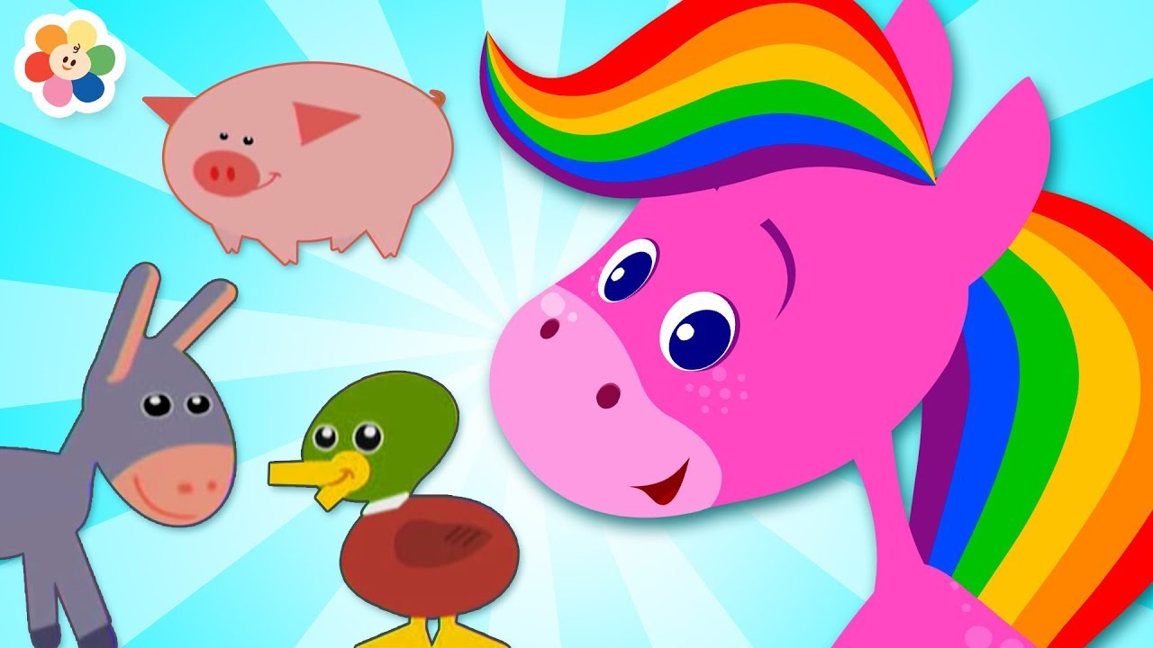 APRENDA OS NÚMEROS E AS CORES COM ANIMAIS DA FAZENDA | BabyFirst TV Brasil